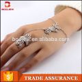 Fashionable design silver jewelry ladies bracelets with matching ring alibaba website new products